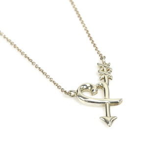 Tiffany Loving Heart Arrow Necklace Silver